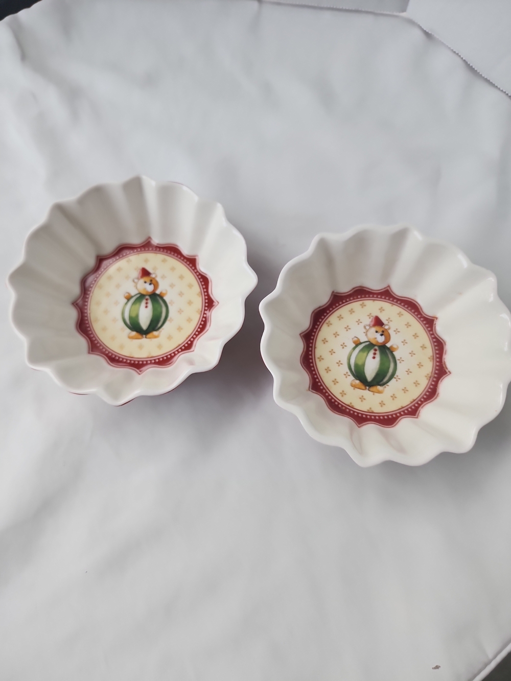 Villeroy & Boch Christmas Toy's Fantasy Collection Mini Dish x 2 Bowl Candy 4.5"
